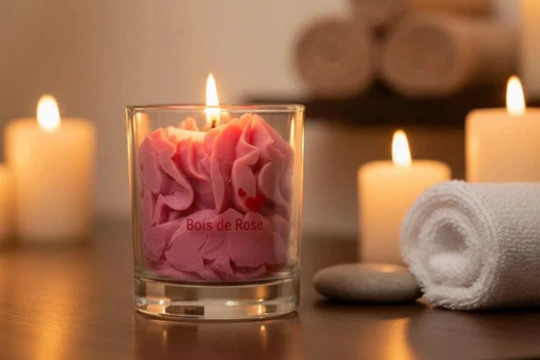 Bougie parfumée à la cire de colza